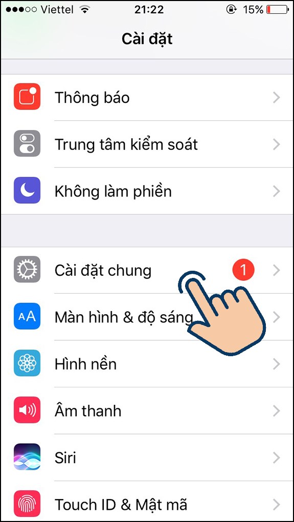 Bật nút Home trên iPhone đối với iOS 12 trở về trước